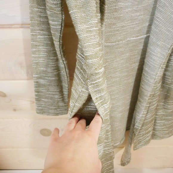 Mistic Prysm Women's Size M Hooded Cardigan Casual Beachy Pockets Neutral - Picture 4 of 6